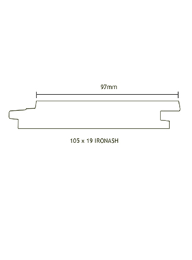 ASH Product Profile - IRONASH Shiplap Cladding -19mm