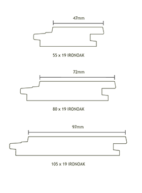 ASH Product Profile - IronOak Shiplap Cladding 19mm