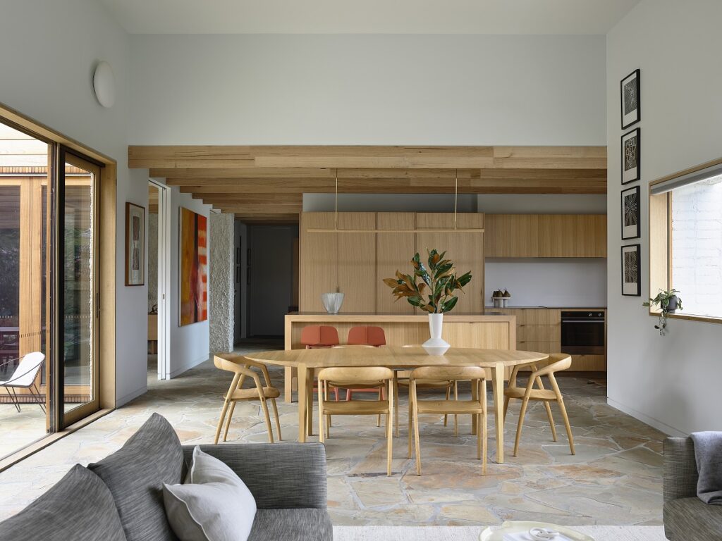 Australian Oak in the Local House by Zen Architects. Photo: Derek Swalwell