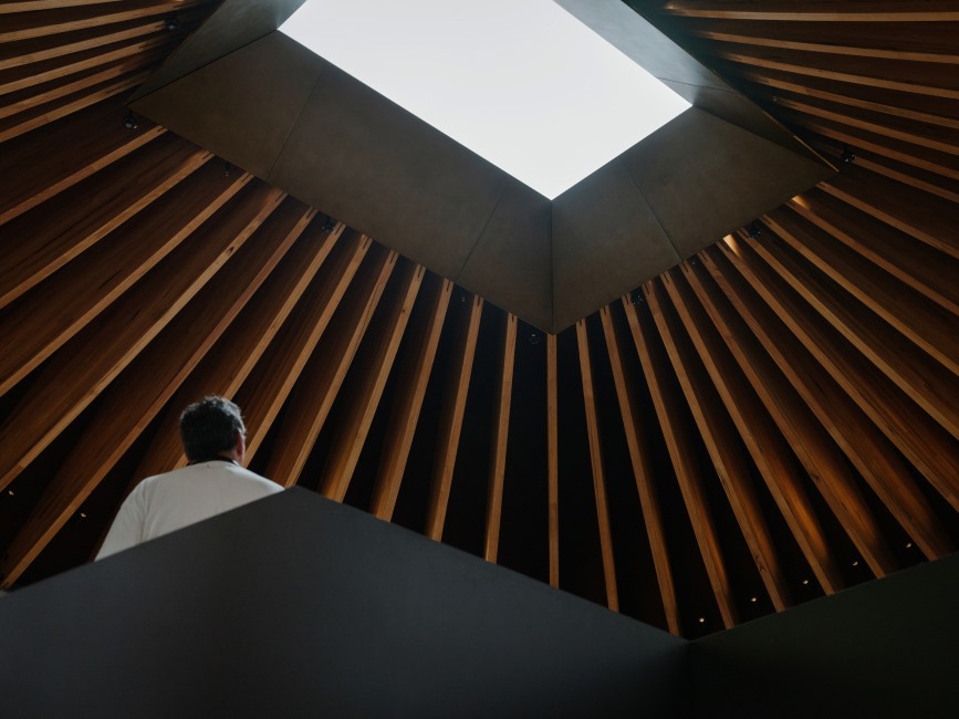 Boot Factory in Bondi Junction featuring MASSLAM by ASH, fabricated by Specialised Timber Fabricators.