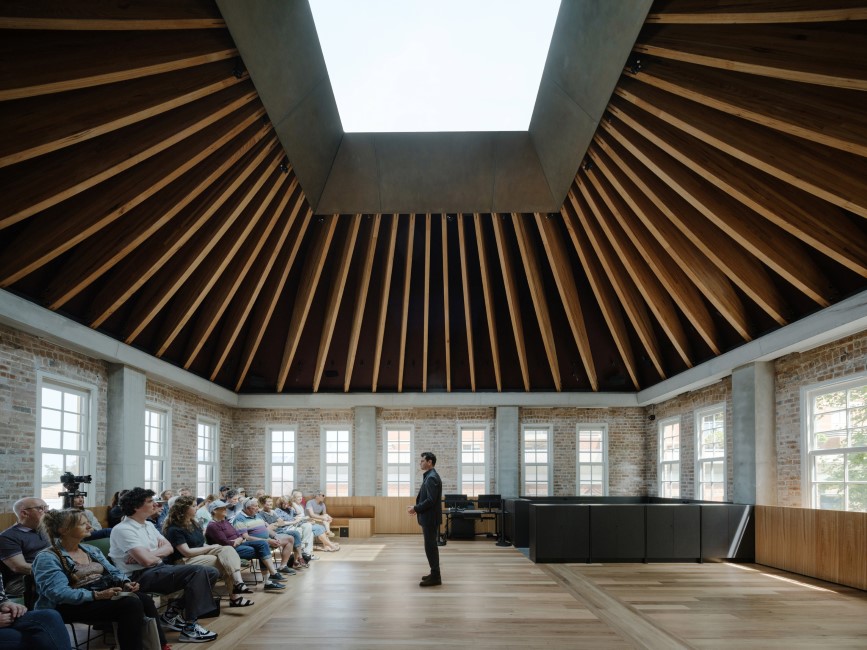 Boot Factory in Bondi Junction featuring MASSLAM by ASH, fabricated by Specialised Timber Fabricators.