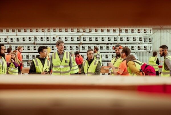 MASSLAM-Open-Day (67)_web Learning from the best in the mass timber business. Attendees at ASH's MASSLAM Open Day gain valuable knowledge from ASH's MASSLAM engineering design manager, Nathan Benbow