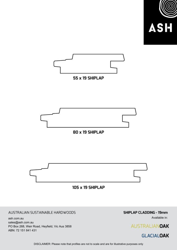 ASH Product Profile - IronOak Shiplap Cladding 19mm