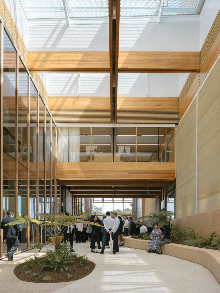 Advanced Manufacturing Readiness Facility First Building in Bradfield, NSW incorporates ASH's glulam mass timber solution, MASSLAM. Photo: Vinchy Wu