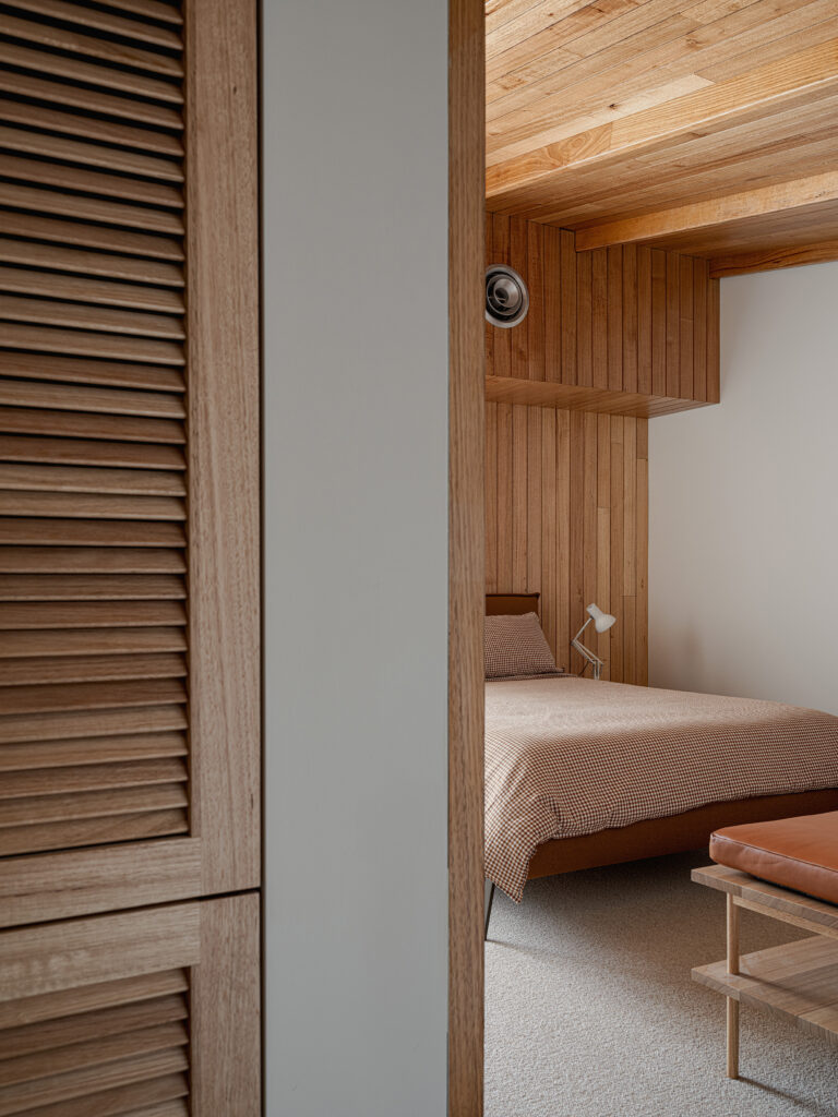 Normanville Beach House by Adam Johnson Design features Australia Oak internally and IronAsh externally.