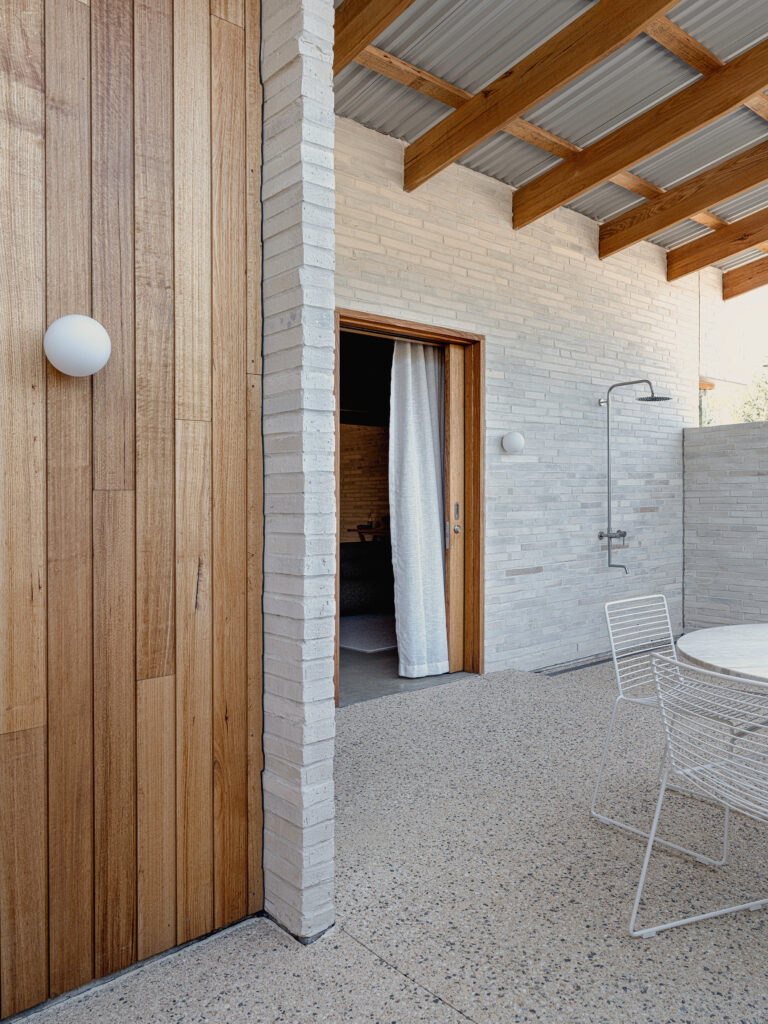 Normanville Beach House by Adam Johnson Design features Australia Oak internally and IronAsh externally.