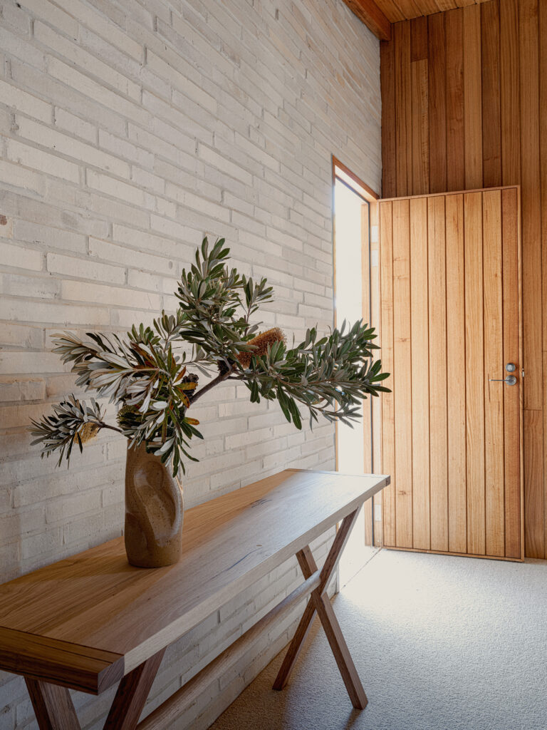 Normanville Beach House by Adam Johnson Design features Australia Oak internally and IronAsh externally.