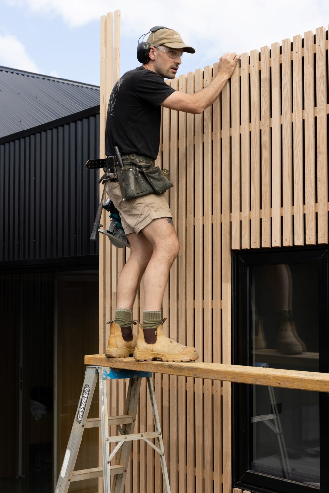 IronOak battens at The Good Day House by Al + Imo