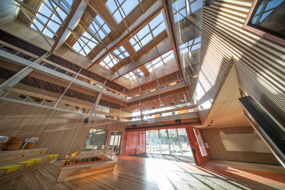 UTAS The Shed featuring Plantation Oak MASSLAM (mass timber from ASH).