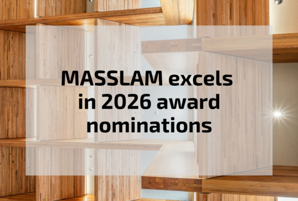 Australian Sustainable Hardwoods' MASSLAM features across thirteen 2026 Australian Timber Design and Sustainability Awards nominations.