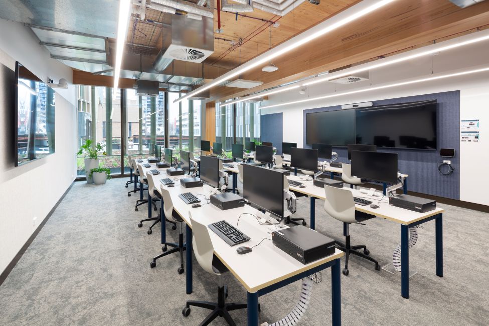 Canberra Institute of Technology (CIT) Woden campus featuring Australian Oak mass engineered timber (MASSLAM)