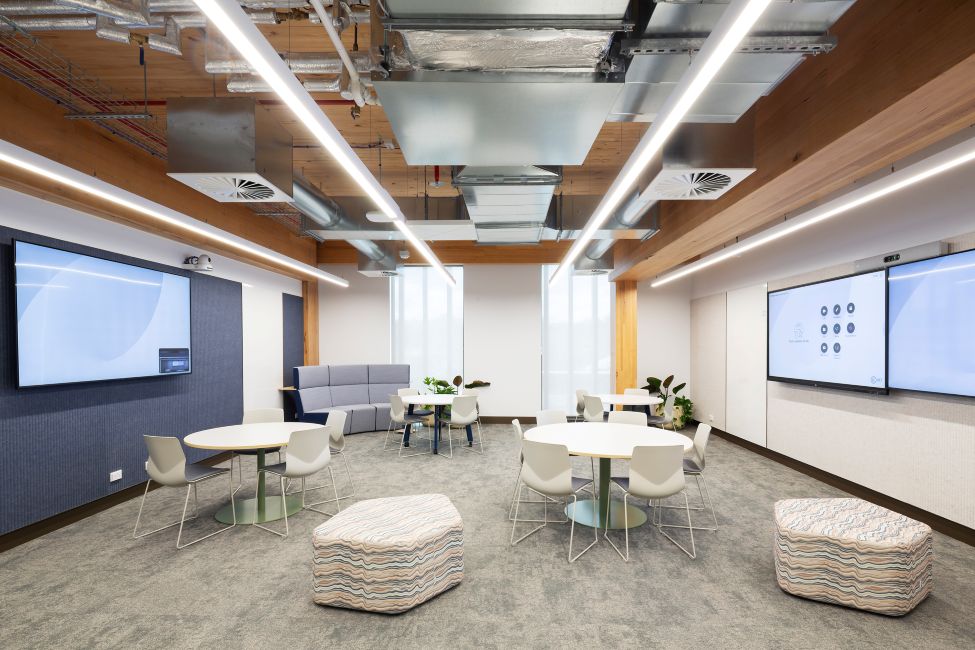 Canberra Institute of Technology (CIT) Woden campus featuring Australian Oak mass engineered timber (MASSLAM)