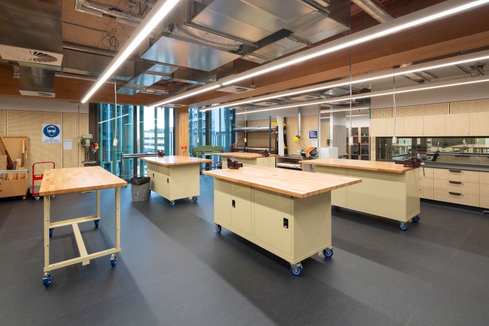 Canberra Institute of Technology (CIT) Woden campus featuring Australian Oak mass engineered timber (MASSLAM)