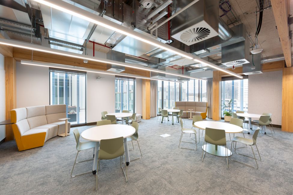 Canberra Institute of Technology (CIT) Woden campus featuring Australian Oak mass engineered timber (MASSLAM)