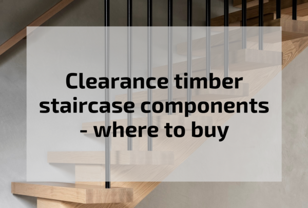 Where to buy surplus and clearance hardwood timber staircase components from ASH.