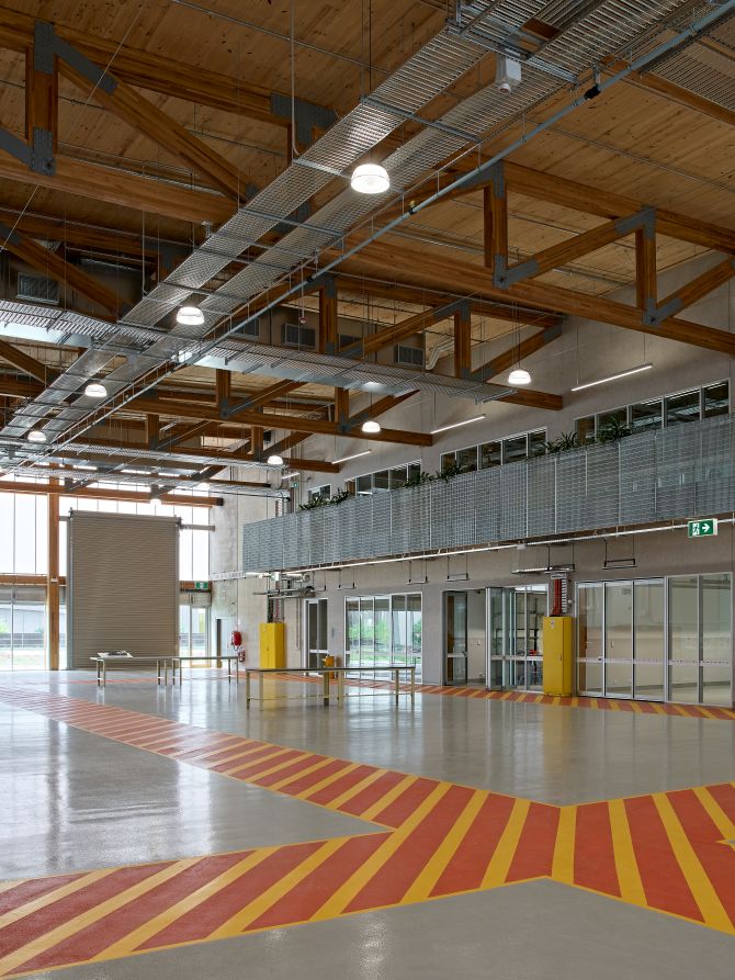 Tonsley Technical College - Factory of the Future is SA's first glulam and CLT building. Featuring ASH's MASSLAM columns and beams throughout.