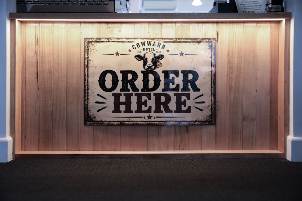 The Cowwarr Hotel in regional Victoria, has new owners and a fresh new renovation. Featuring ASH Australian Oak and IronAsh hardwood including lining, cladding, custom mouldings, DAR and sawn, picnic tables, handrails, table and bench tops.