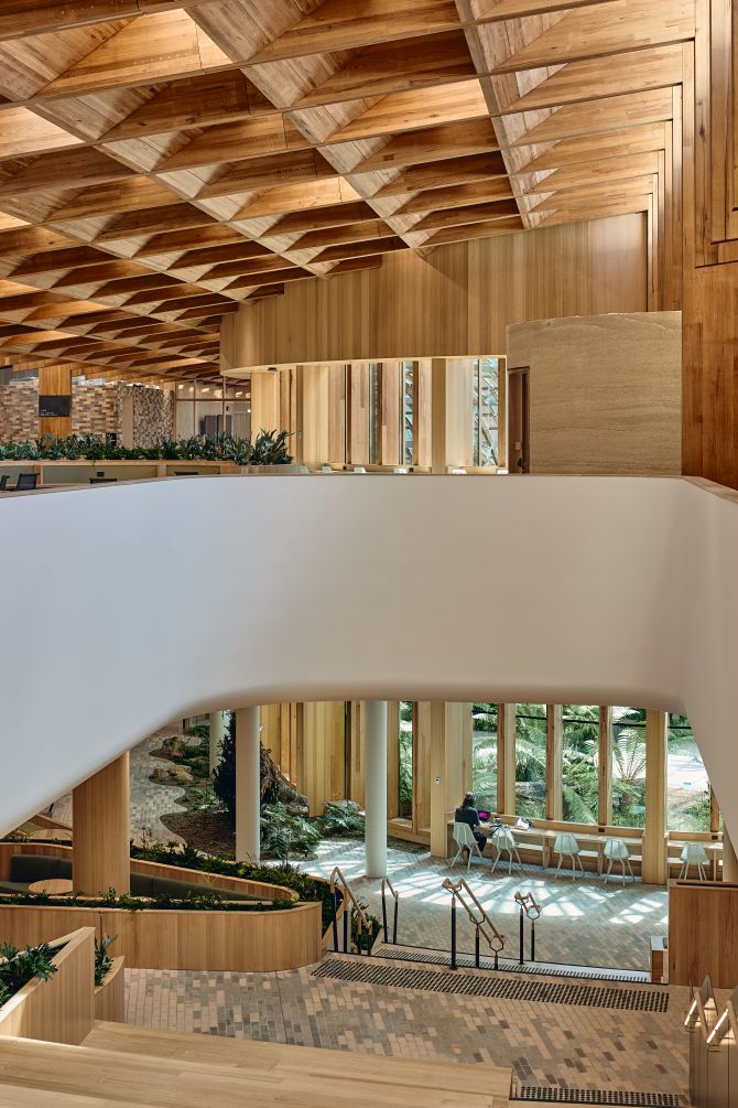 UTAS The Forest by Woods Bagot featuring ASH's Australian Oak MASSLAM.